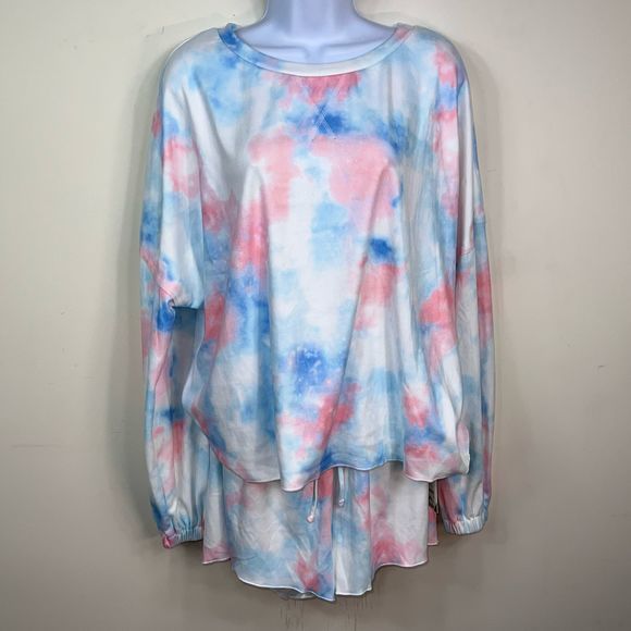 HALARA Tie-Dye Pajama Set - Blue and Pink - Picture 3 of 6